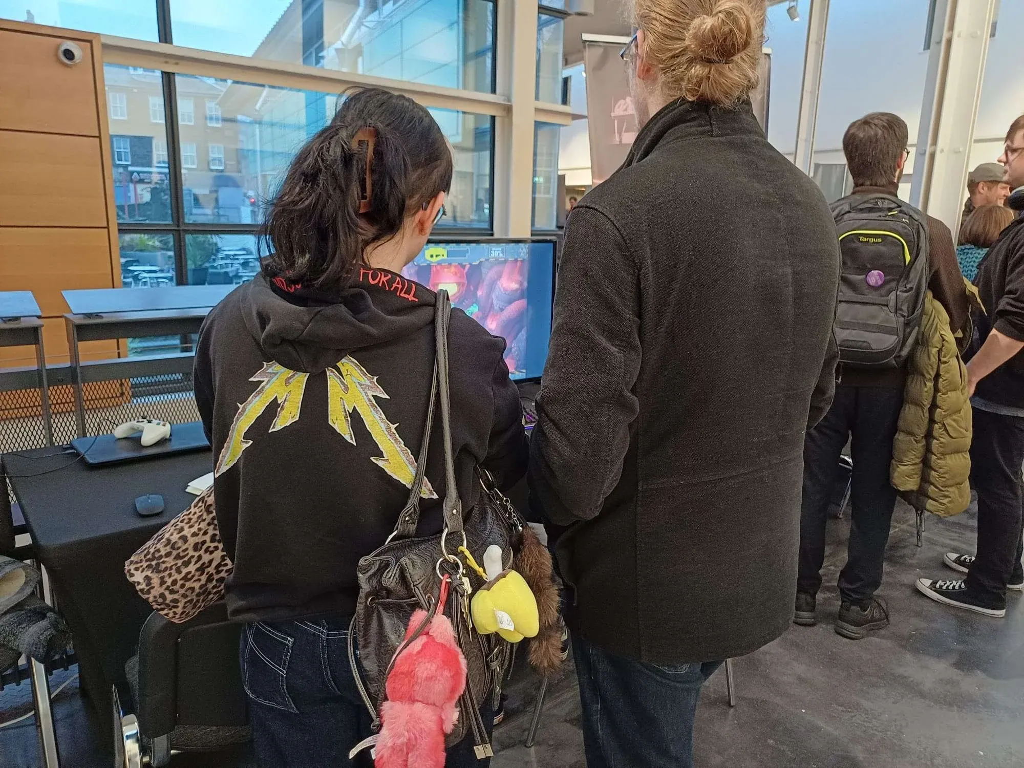 Team observing playtester reactions at DCA Dundee