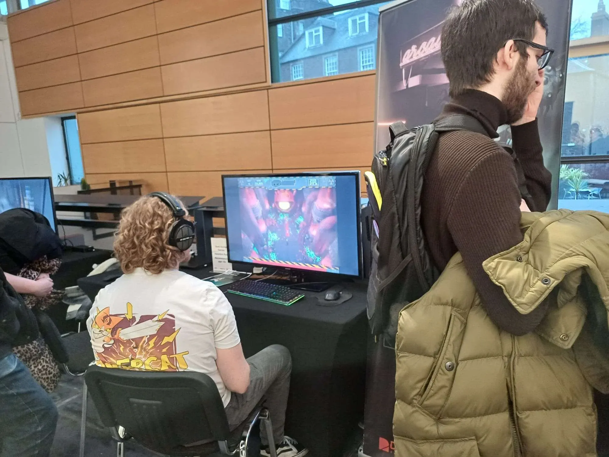 Heldritch Rush playtesting booth at DCA Dundee