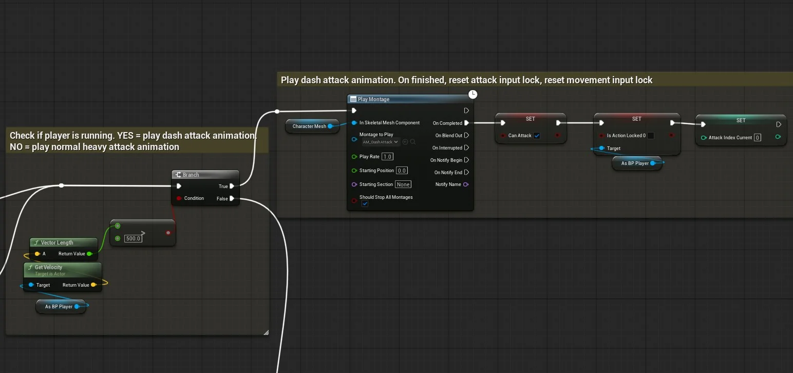 Dash or Normal attack Blueprint