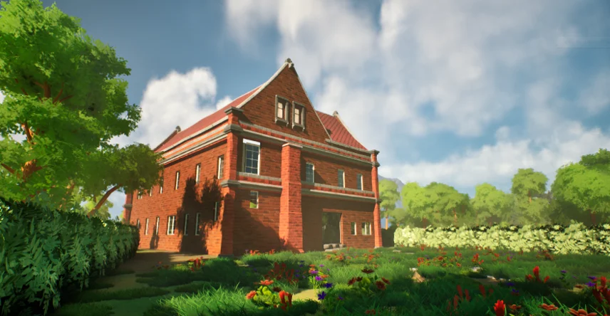 After: Custom colour grade and bloom pass